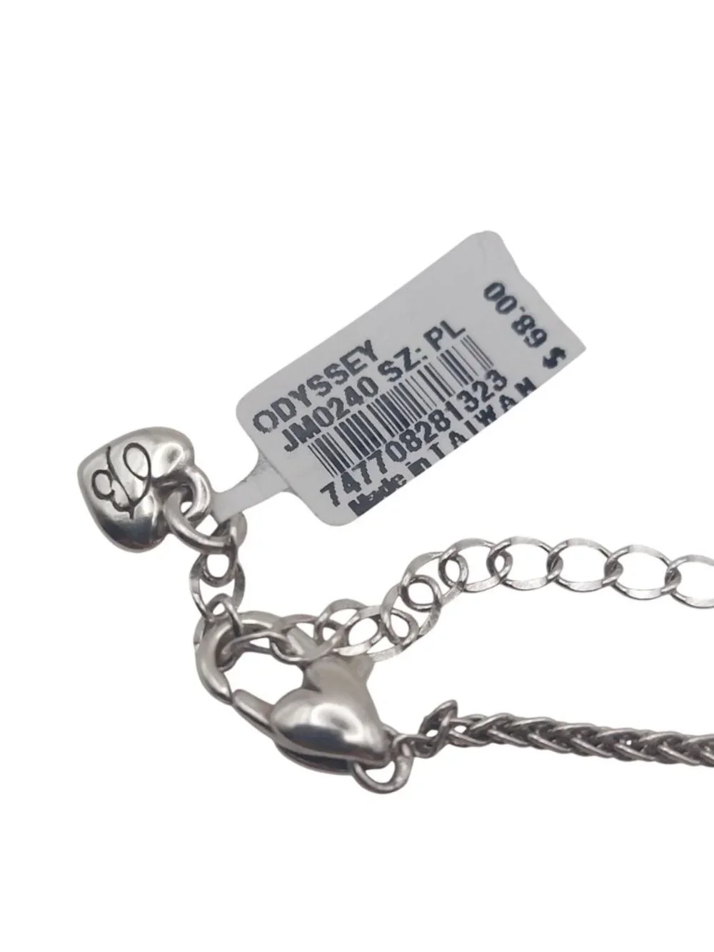 Brighton Odyssey Necklace Silver Plated Crystal Pendant Reversible New JM0240